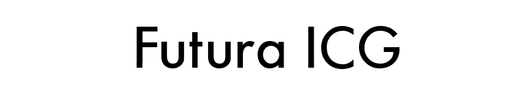 Futura ICG font preview