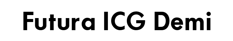 Futura ICG Demi font preview