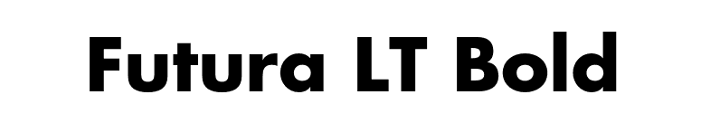 Futura LT Bold font preview