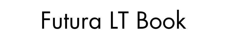 Futura LT Book font preview