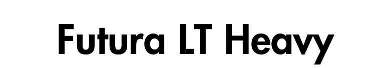 Futura LT Heavy font preview