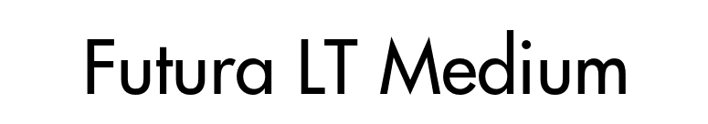 Futura LT Medium font preview