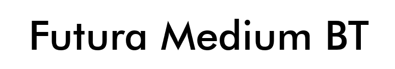 Futura Medium BT font preview