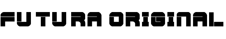 Futura Original font preview