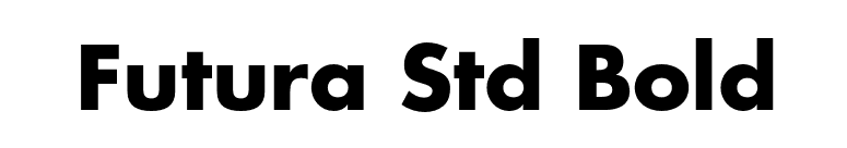 Futura Std Bold font preview
