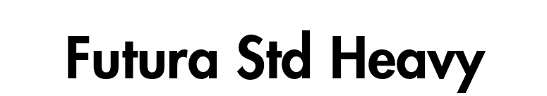 Futura Std Heavy font preview