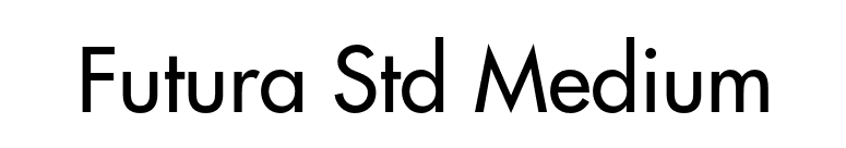 Futura Std Medium font preview