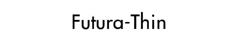Futura-Thin font preview