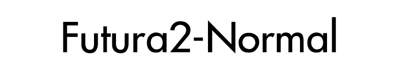 Futura2-Normal font preview