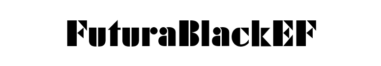 FuturaBlackEF font preview