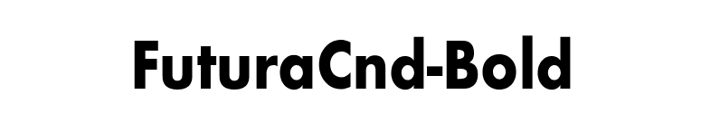 FuturaCnd-Bold font preview