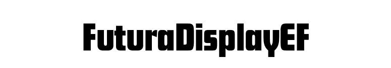 FuturaDisplayEF font preview