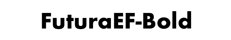 FuturaEF-Bold font preview