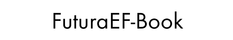 FuturaEF-Book font preview