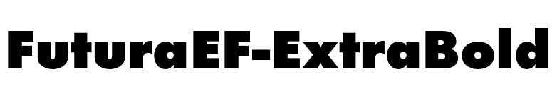 FuturaEF-ExtraBold font preview