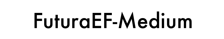 FuturaEF-Medium font preview