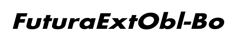 FuturaExtObl-Bo font preview