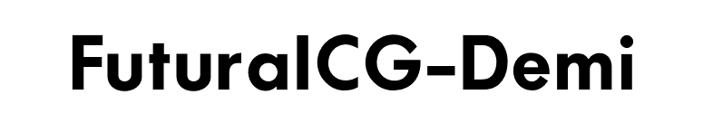 FuturaICG-Demi font preview
