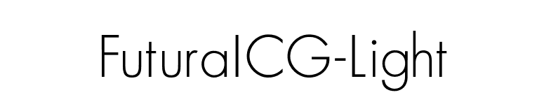 FuturaICG-Light font preview