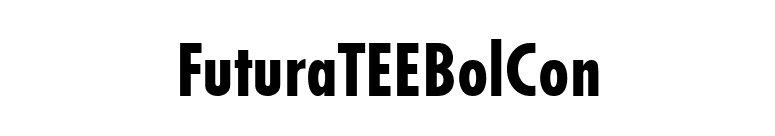 FuturaTEEBolCon font preview