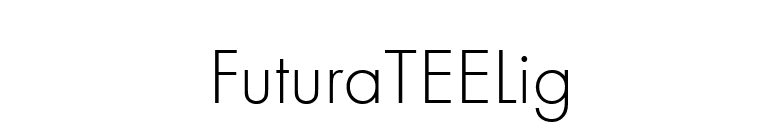 FuturaTEELig font preview