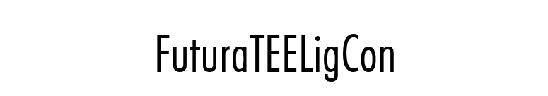 FuturaTEELigCon font preview