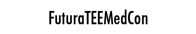 FuturaTEEMedCon font preview