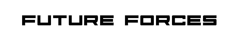 Future Forces font preview