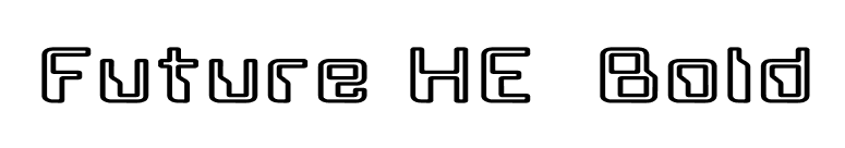 Future HE Bold font preview