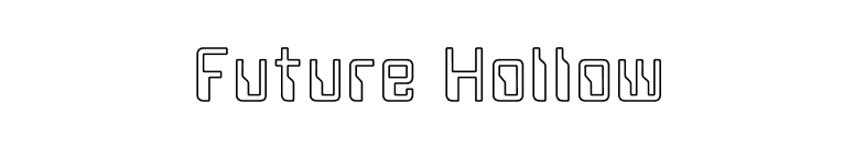 Future Hollow font preview