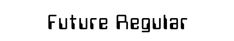 Future Regular font preview