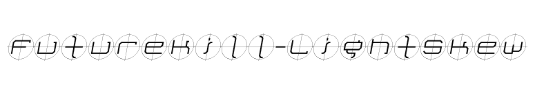 FutureKill-LightSkew font preview