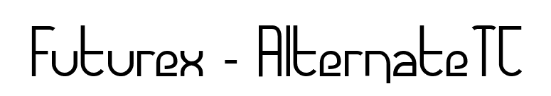 Futurex - AlternateTC font preview