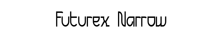 Futurex Narrow font preview