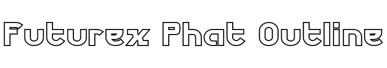 Futurex Phat Outline font preview