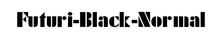 Futuri-Black-Normal font preview