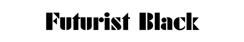 Futurist Black font preview