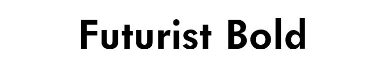 Futurist Bold font preview