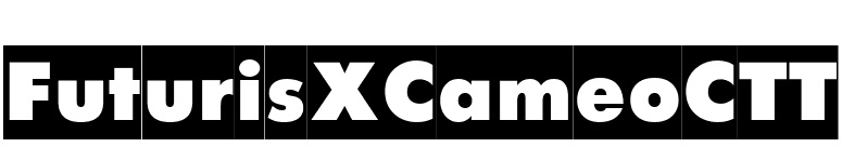 FuturisXCameoCTT font preview