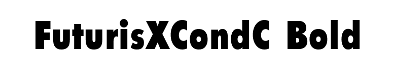 FuturisXCondC Bold font preview