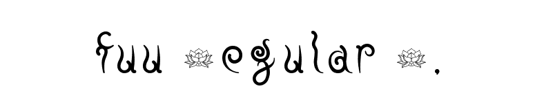 fuu Regular E. font preview