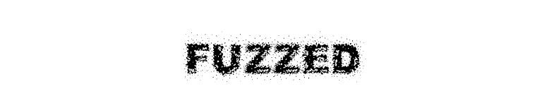 Fuzzed font preview