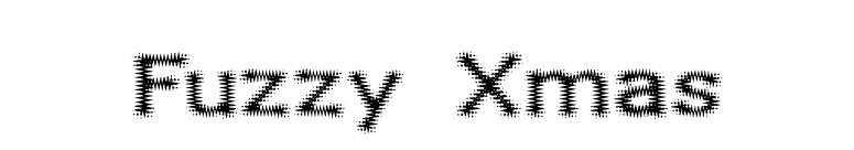 Fuzzy Xmas font preview