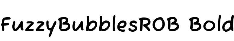 FuzzyBubblesROB Bold font preview