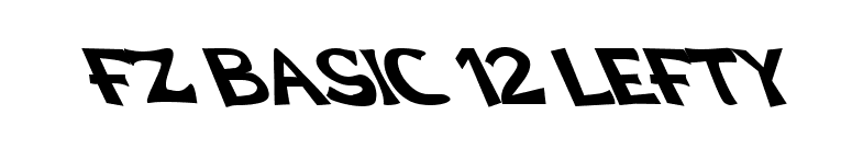 FZ BASIC 12 LEFTY font preview