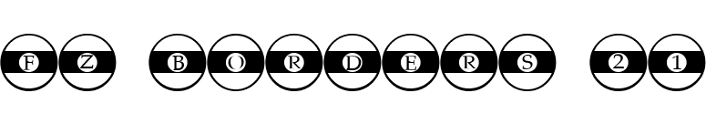 FZ BORDERS 21 font preview