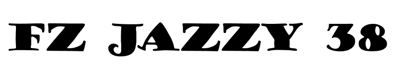 FZ JAZZY 38 font preview
