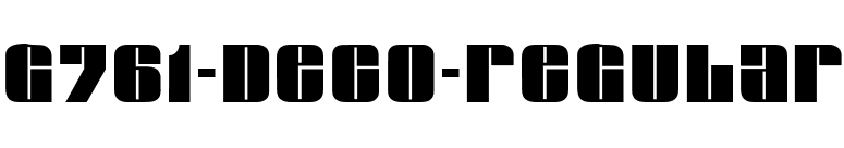 G761-Deco-Regular font preview
