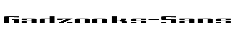 Gadzooks-Sans font preview