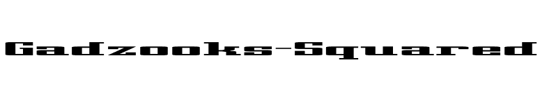 Gadzooks-Squared font preview
